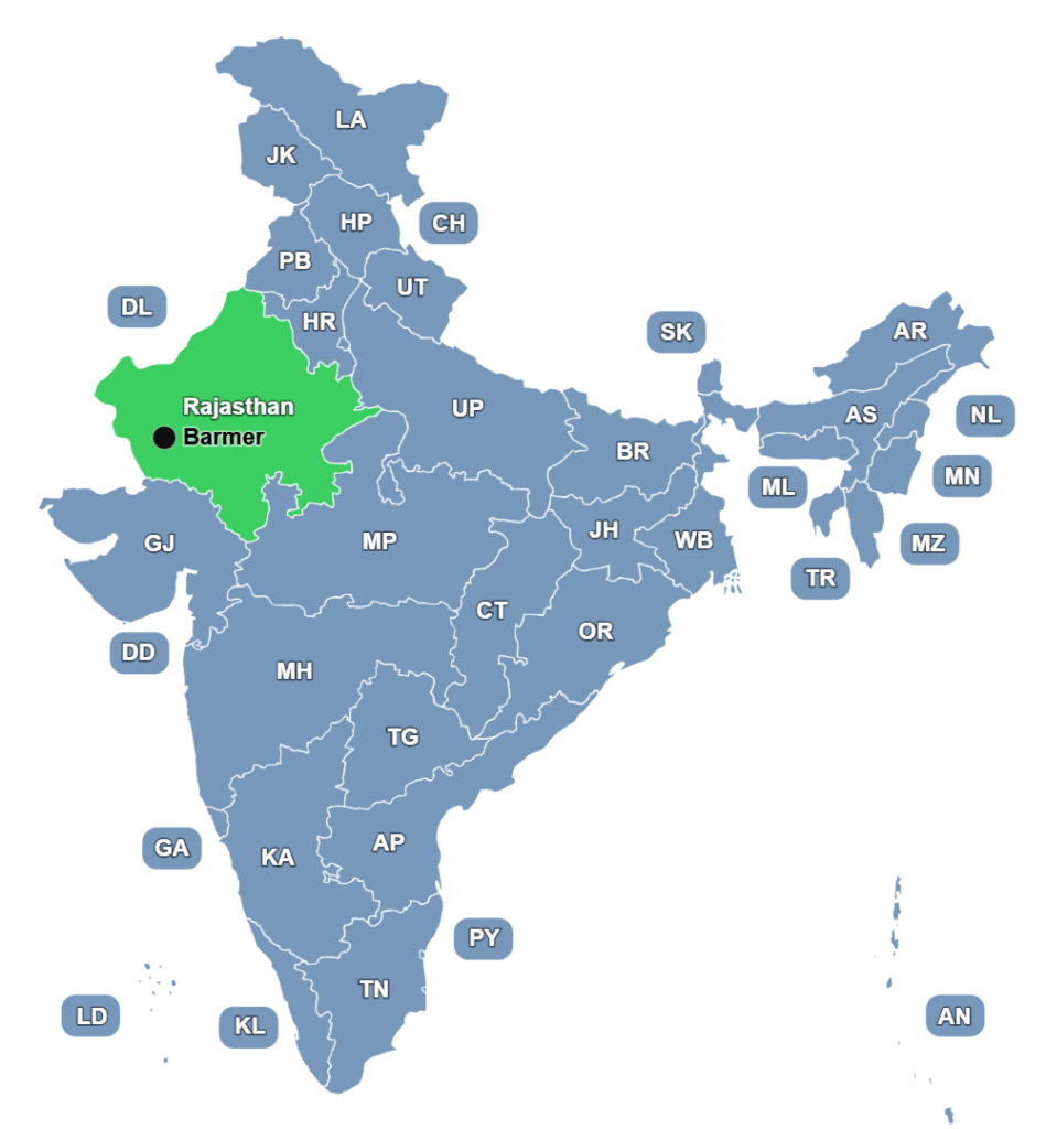 petroleum fuel and oil extraction fields in rajasthan