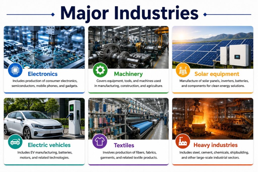 Major Industries