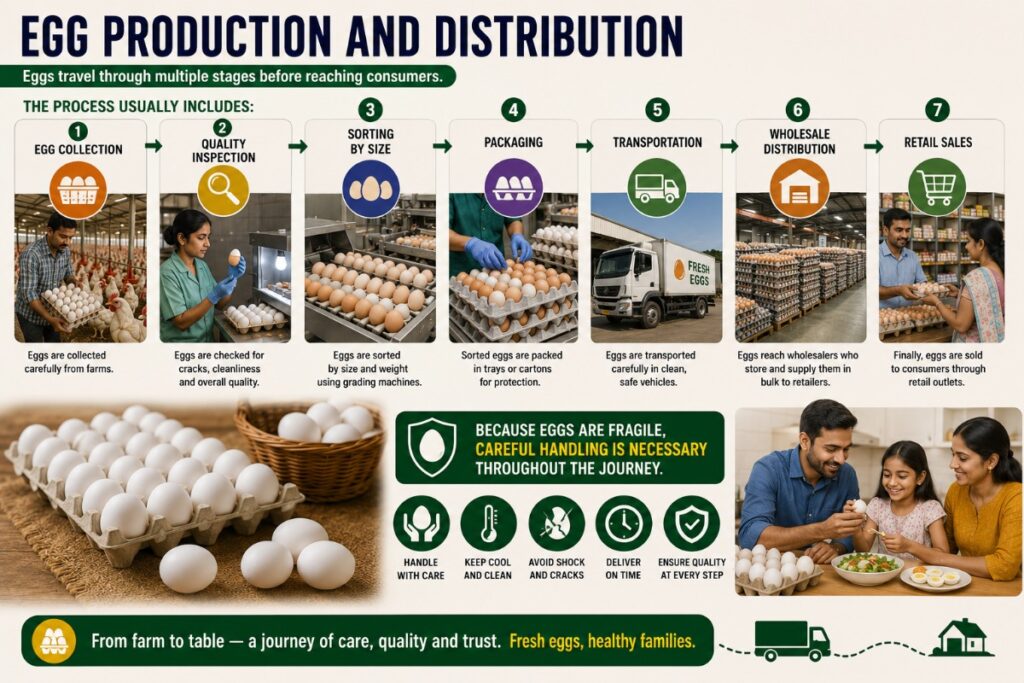 Egg production and distribution