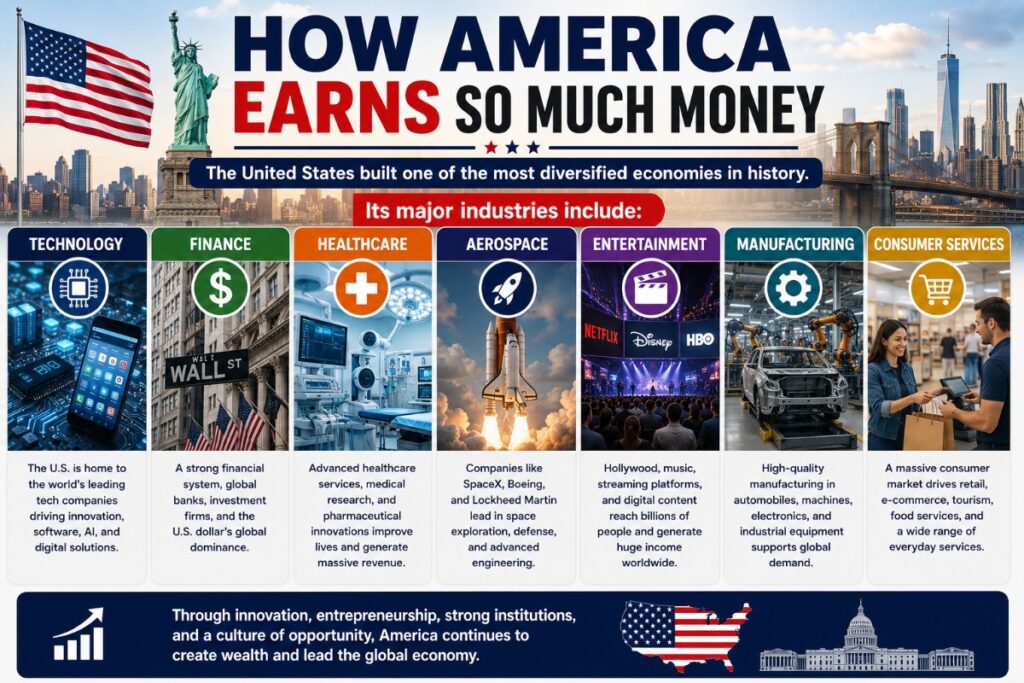 How America earns so much money